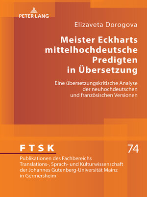 cover image of Meister Eckharts mittelhochdeutsche Predigten in Uebersetzung